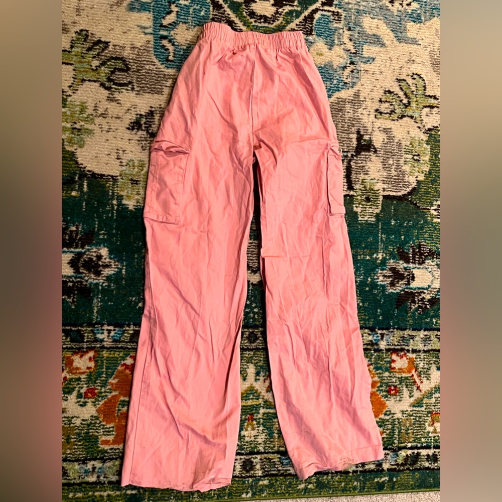 pink size 2 pretty little thing straight leg pants